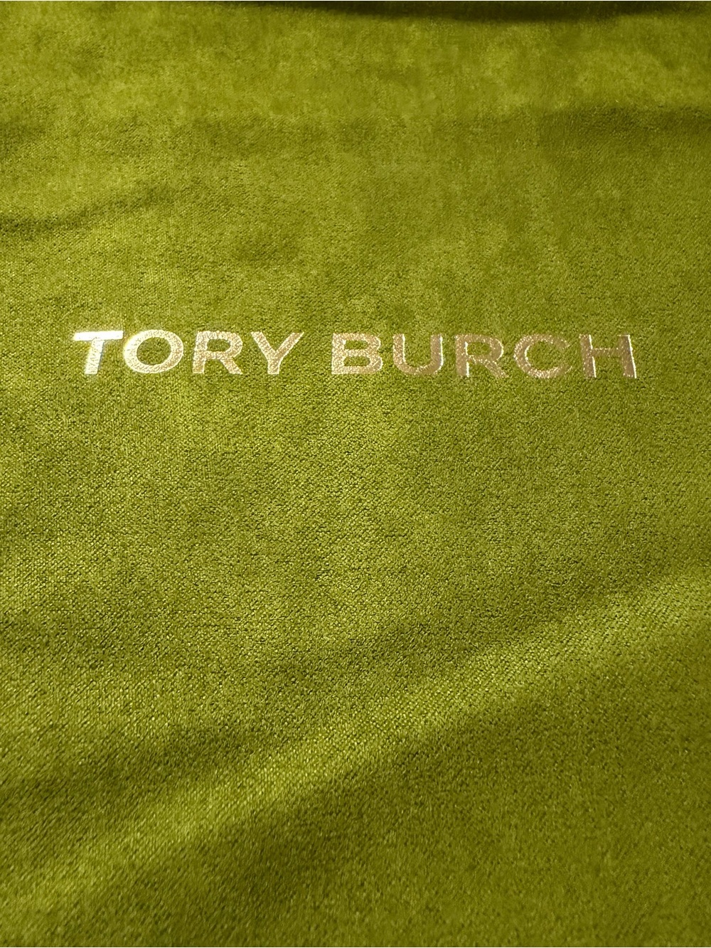 Tory Burch Olive Suede Logo Dust Pouch. Brand new. Measurements in pictures. - Picture 5 of 7
